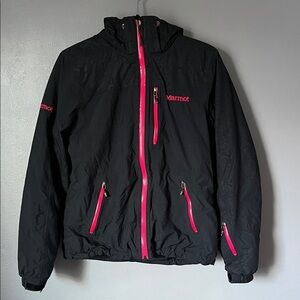 Marmot Women’s Black Pink Winter Snow Ski Outdoor Jacket Med